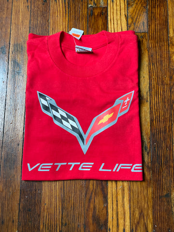 C7 Vette Life Tshirt red S