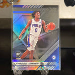 TYRESE MAXEY PREMIUM SILVER FOIL ROOKIE CARD RC 2020-21 PANINI XR BASKETBALL