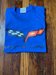 C6 Vette Life Tshirt Blue S