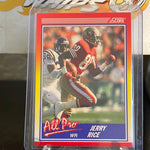 1990 NFL Score All Pro WR #590 Jerry Rice Wide Receiver San Francisco 49ers