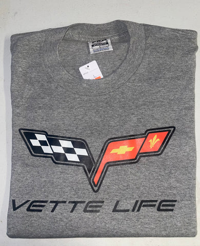 Vette Life Corvette C6 T-shirt Grey