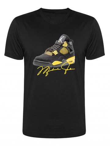 Reflective Jordan 4 Thunder Signature Series T-shirt