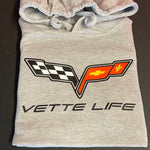 C6 Vette Life Hoodie grey L