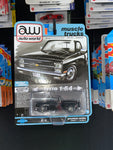 AW Auto World 1983 Chevrolet Silverado Stepside Muscle Trucks Black 1:64