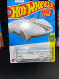 Hot Wheels 2023 White Braille Racer Twin Mill Experimotors Blind Toy Car