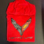 C8 Vette Life Hoodie red M