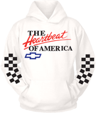 Reflective Heartbeat of America Racing Hoodie