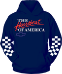 Reflective Heartbeat of America Racing Hoodie