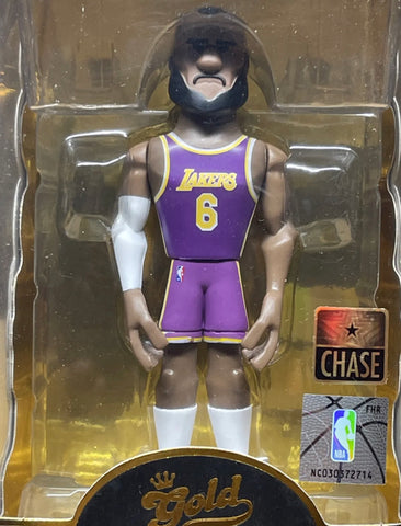 LeBron James Funko Gold 5" NBA CHASE Pop! figure Purple Jersey LA Lakers