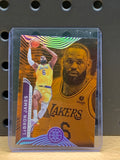 2021-22 PANINI ILLUSIONS ORANGE LEBRON JAMES LOS ANGELES LAKERS #65 EX-EXMT