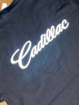 Women’s 3m Reflective Cadillac script logo Vneck