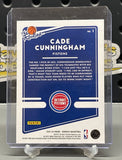 Cade Cunningham 2021-22 Donruss The Rookies #1 Pink Laser RC Pistons