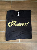 3m reflective gold fleetwood script logo tee